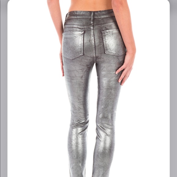Fidelity Denim - Fidelity Denim Mid ankle Sola in Gunmetal foil NWT